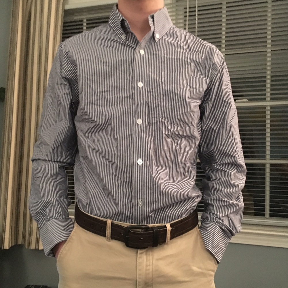 NWT Men's Striped Dress Shirt