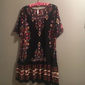 Black Floral Shift Dress Xhilaration Target