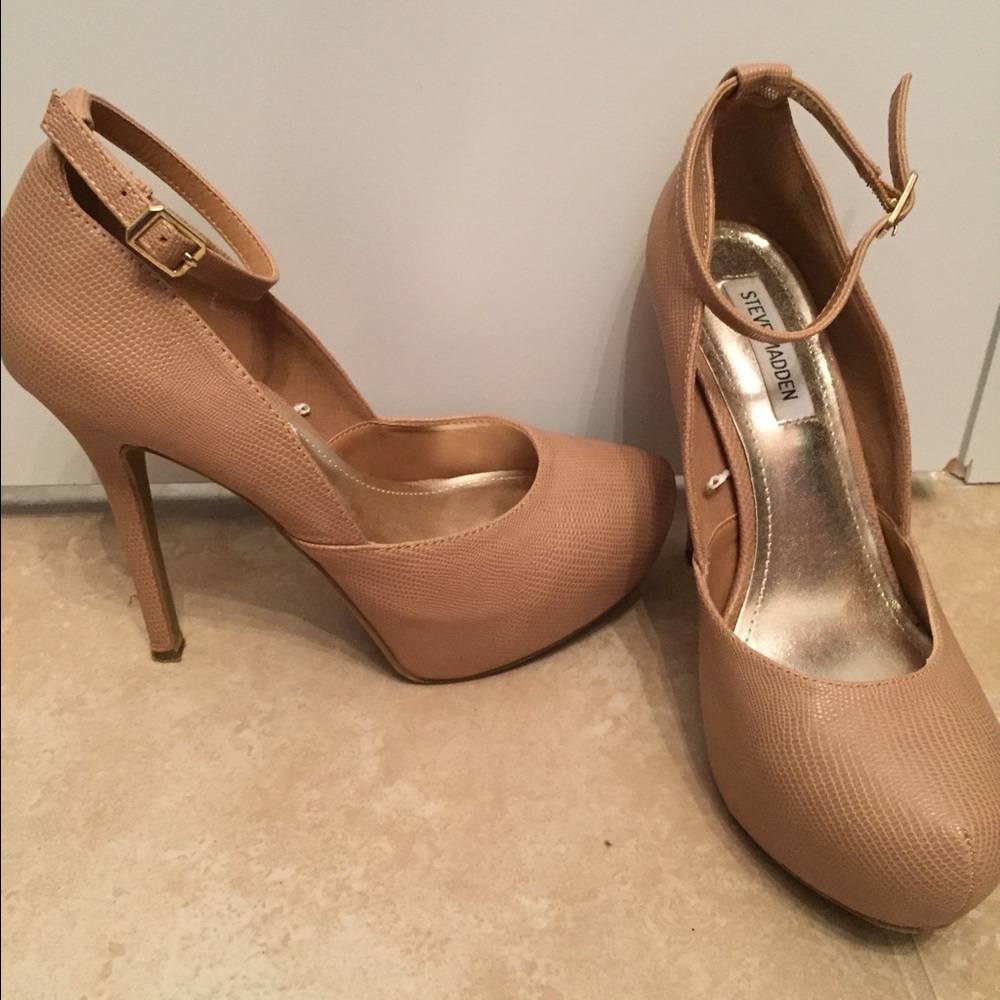 Tan pumps