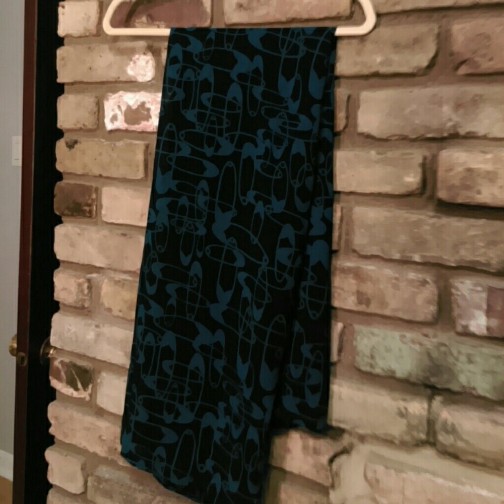 Handmade Anna Sui safety pin print scarf
