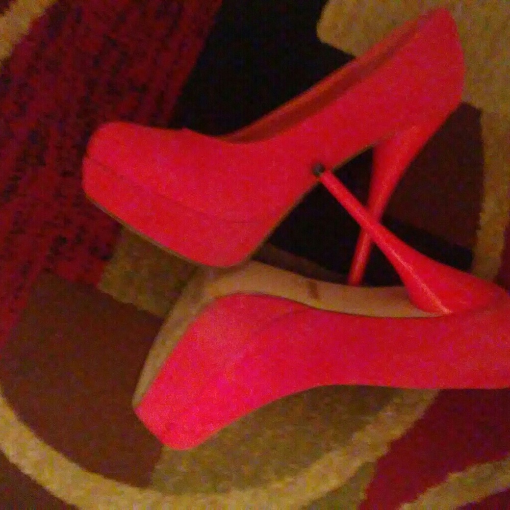 Orange  heels for sale by Glaze