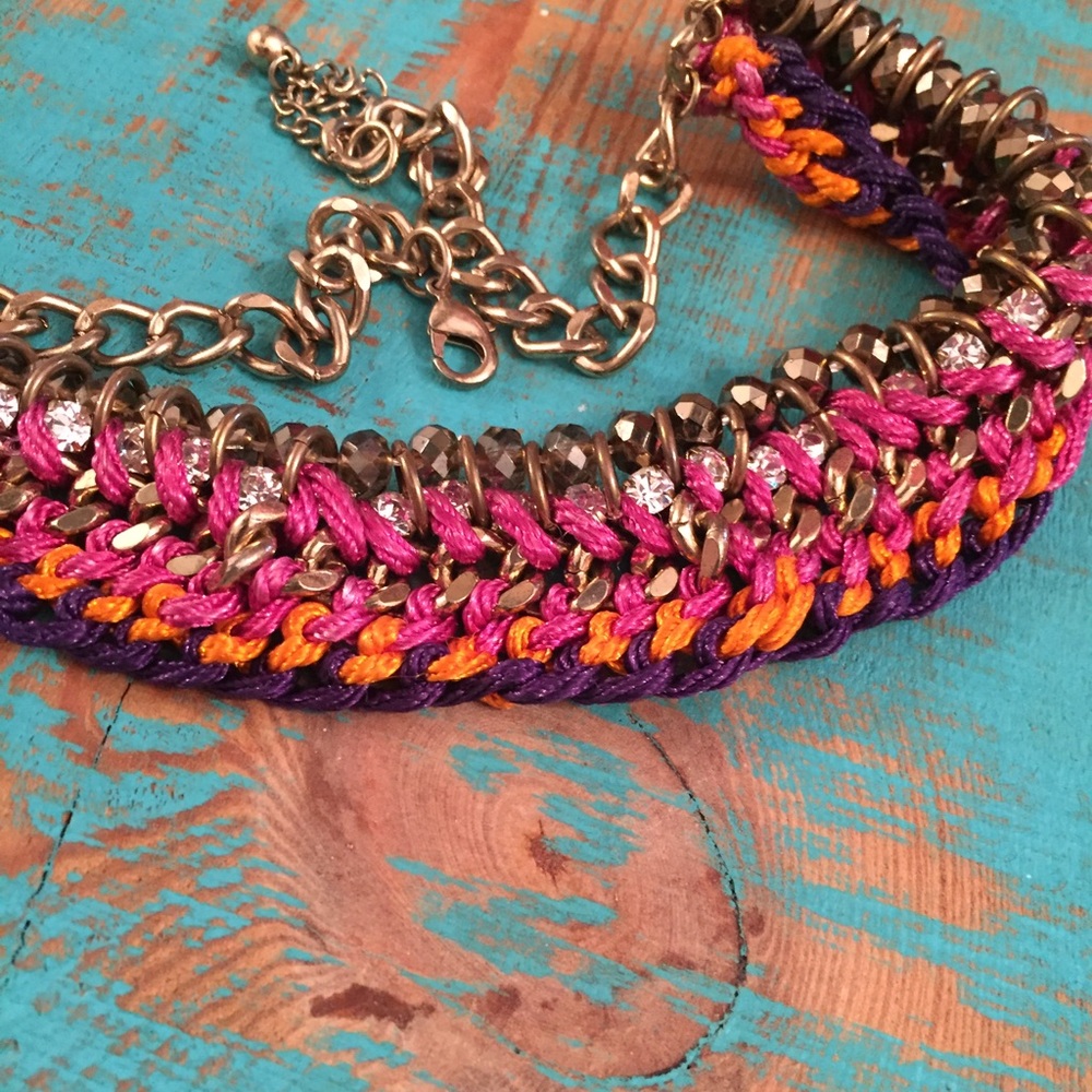 Diamond and clothes necklace