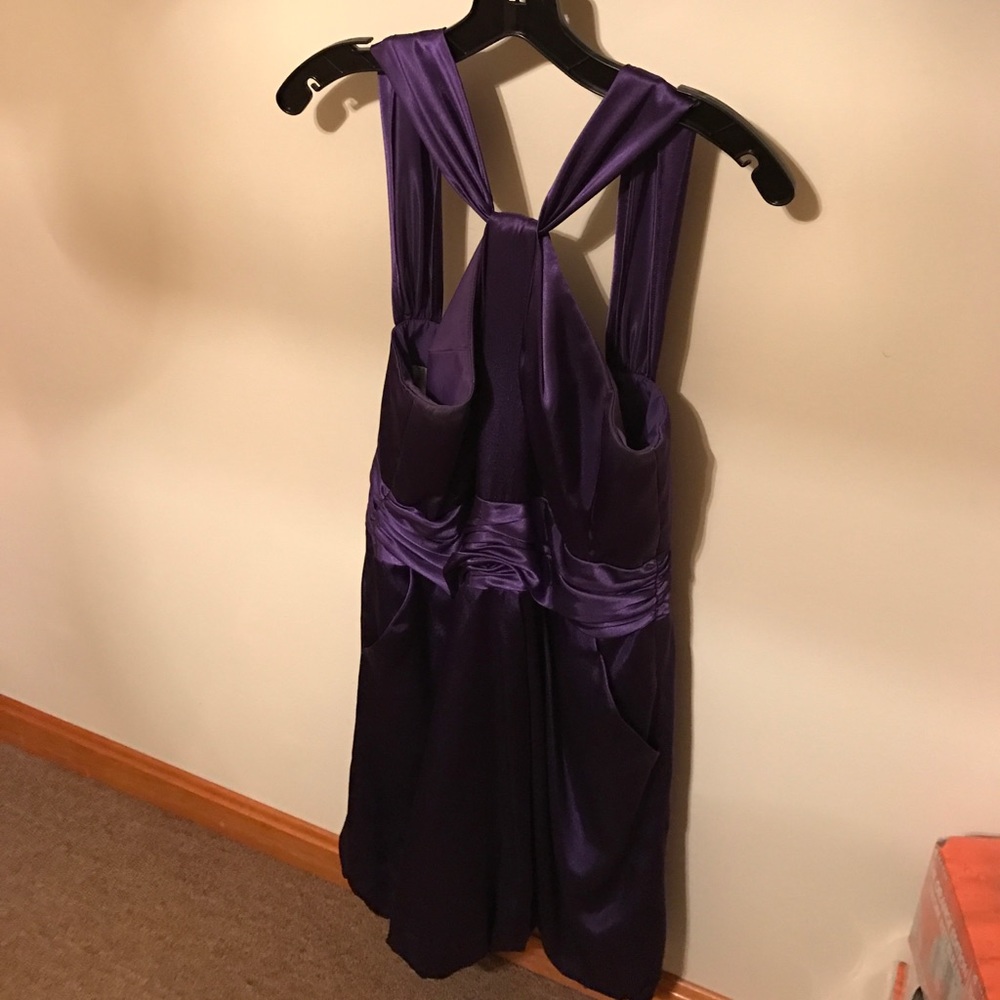 David's Bridal dress. Color regency. Worn once.