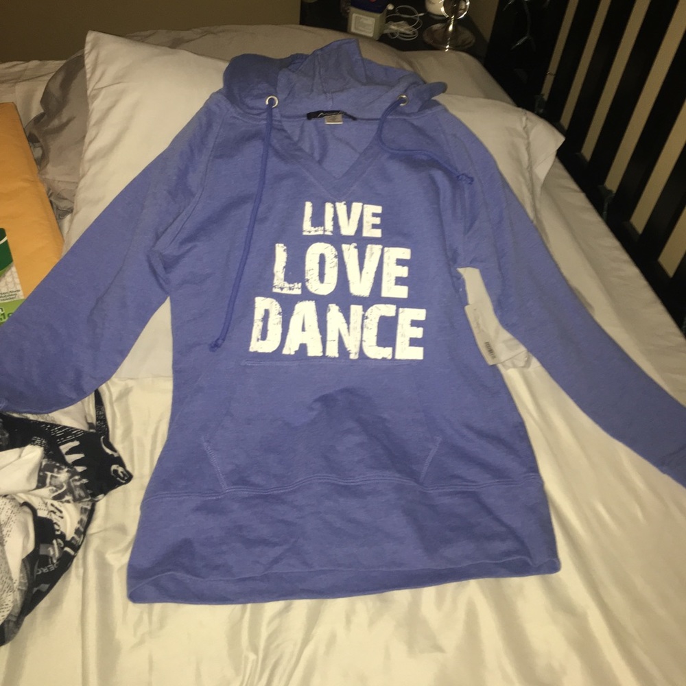 Blue Live Love Dance hoodie