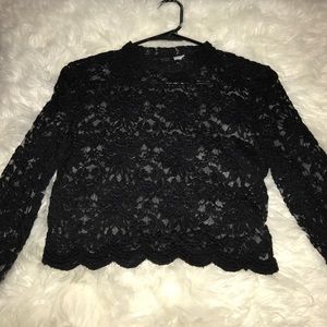 Lace crop top