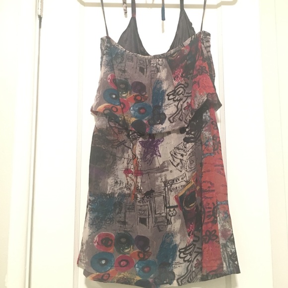 'Black' graffiti print charm embellished dress - Picture 3 of 4