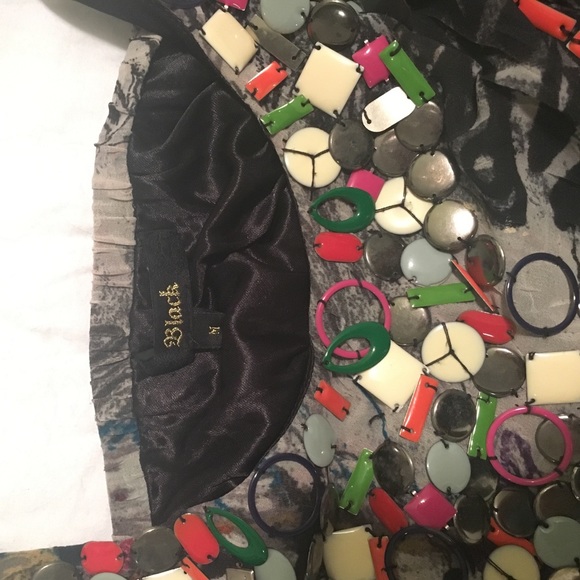 'Black' graffiti print charm embellished dress - Picture 4 of 4