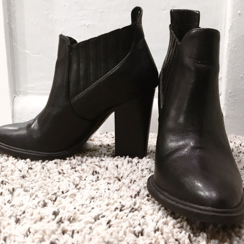 Black ankle boots