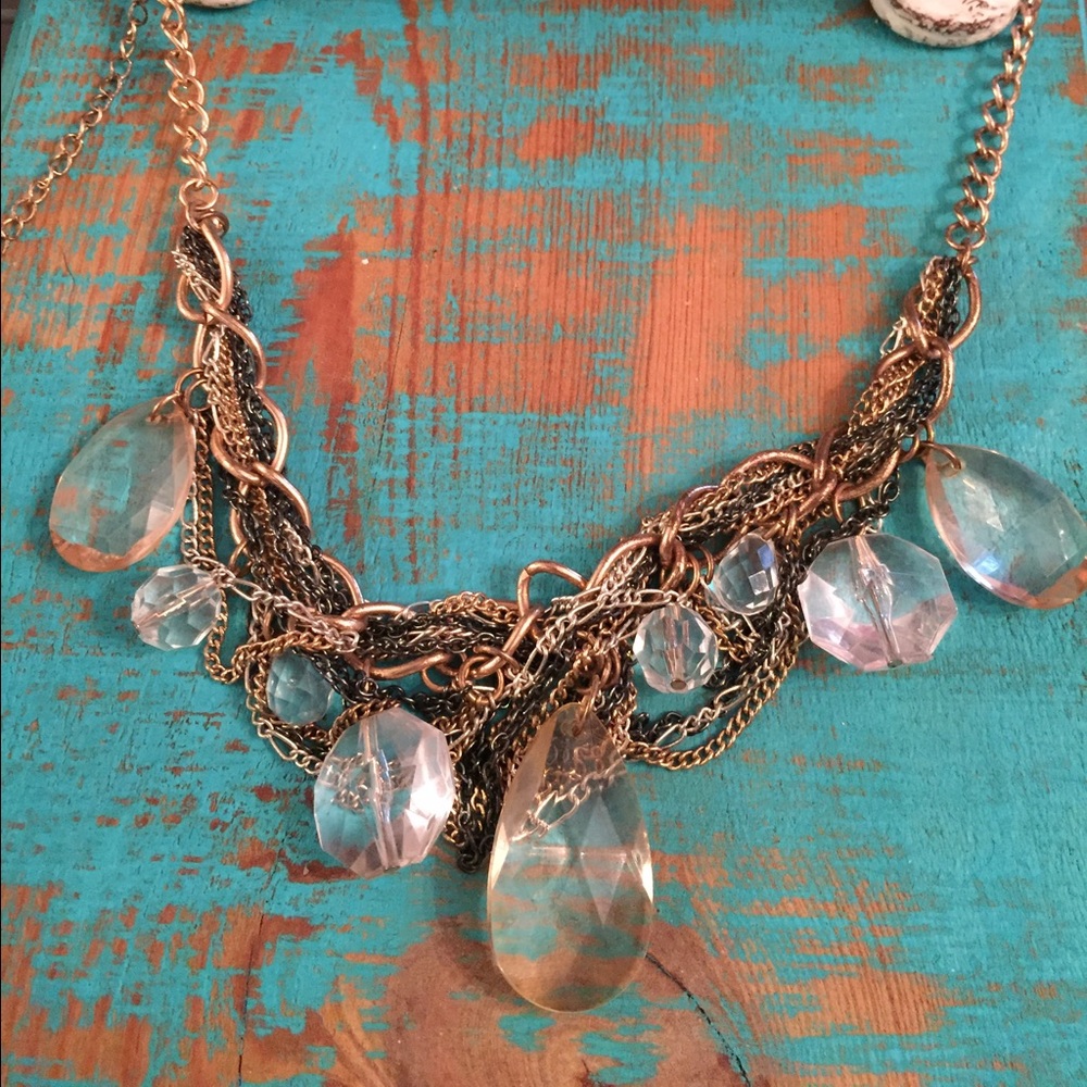 Beads and chains necklace