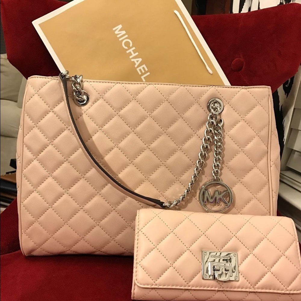 LEATHER SUSANNAH LARGE TOTE BAG + ASTRID WALLET