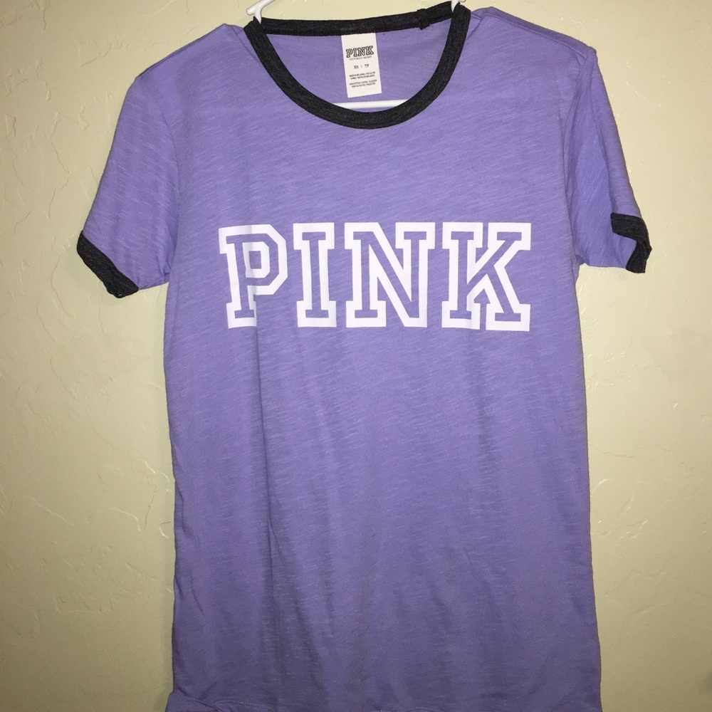 Lavender Ringer Crew Tee