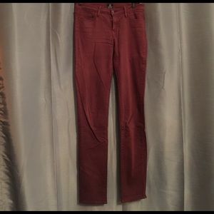 Just Black maroon jeans size 29 with 36" inseam