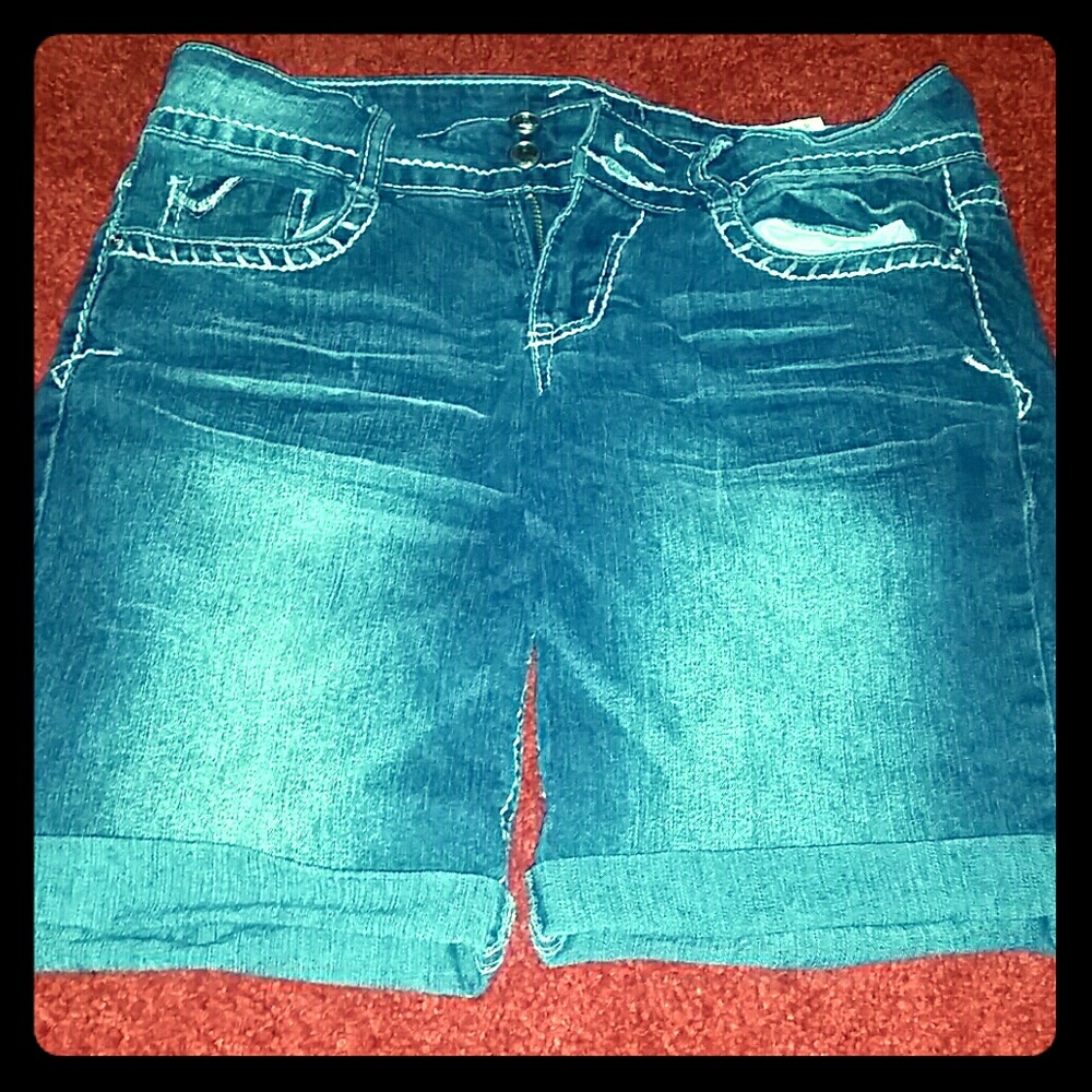 denim shorts