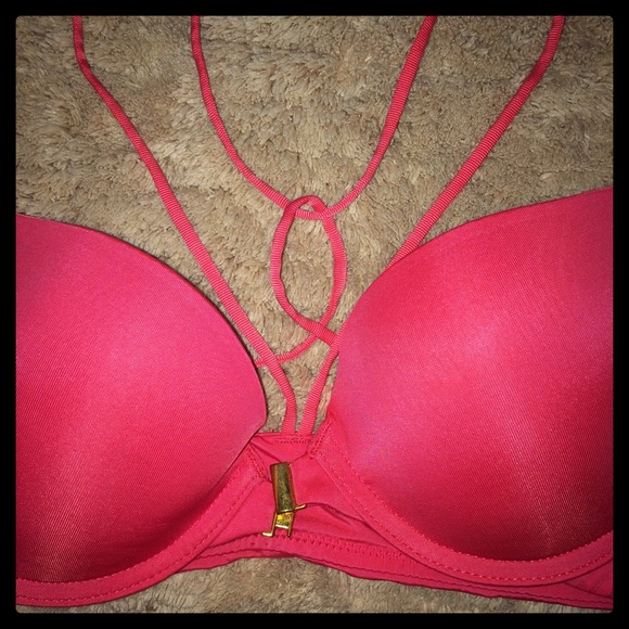 Hot Pink Demi Bra - Picture 2 of 3
