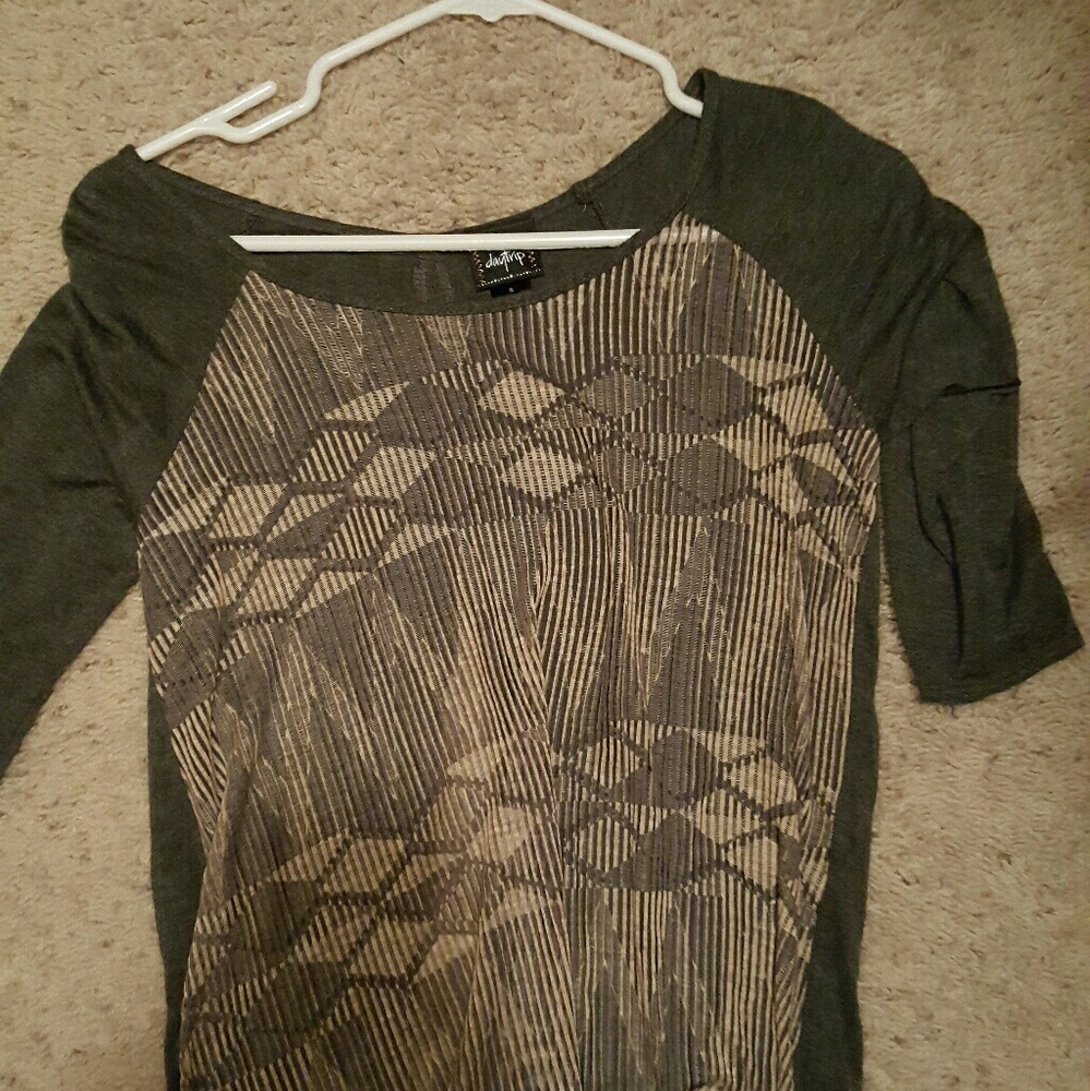 High low button up shirt