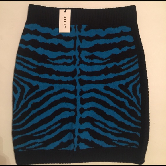 Milly Dresses & Skirts - Milly Zebra Print Sweater Skirt