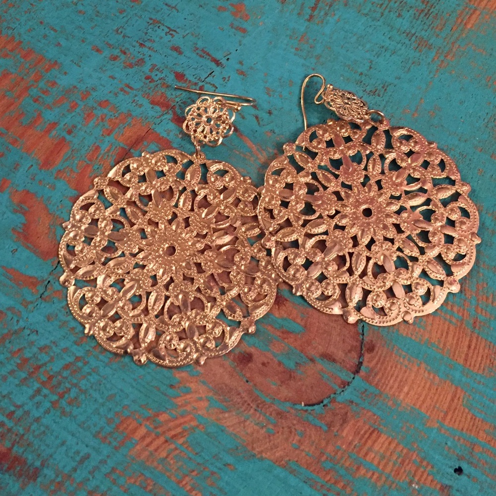 Medallion earrings