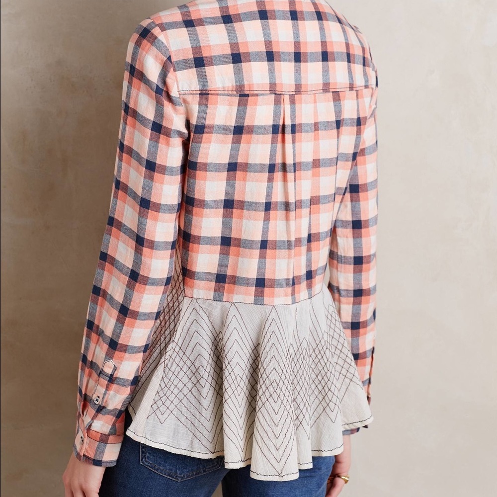💕Anthropologie NWT Holding Horses Flannel💕