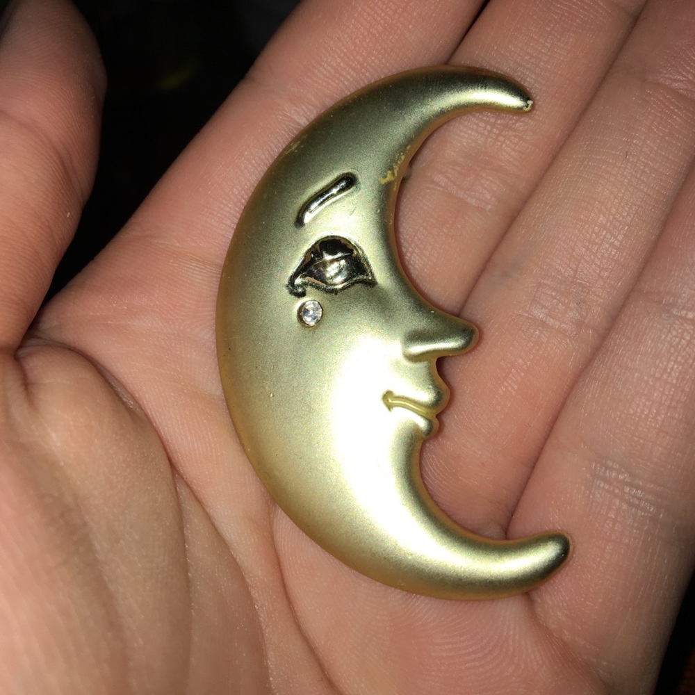 Moon brooch