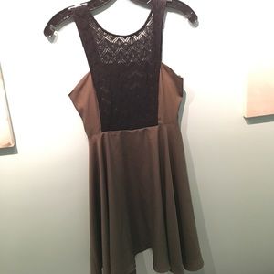 Olive Green UO Lace Dress
