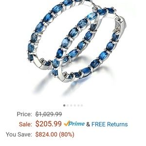 $200 London blue topaz earrings