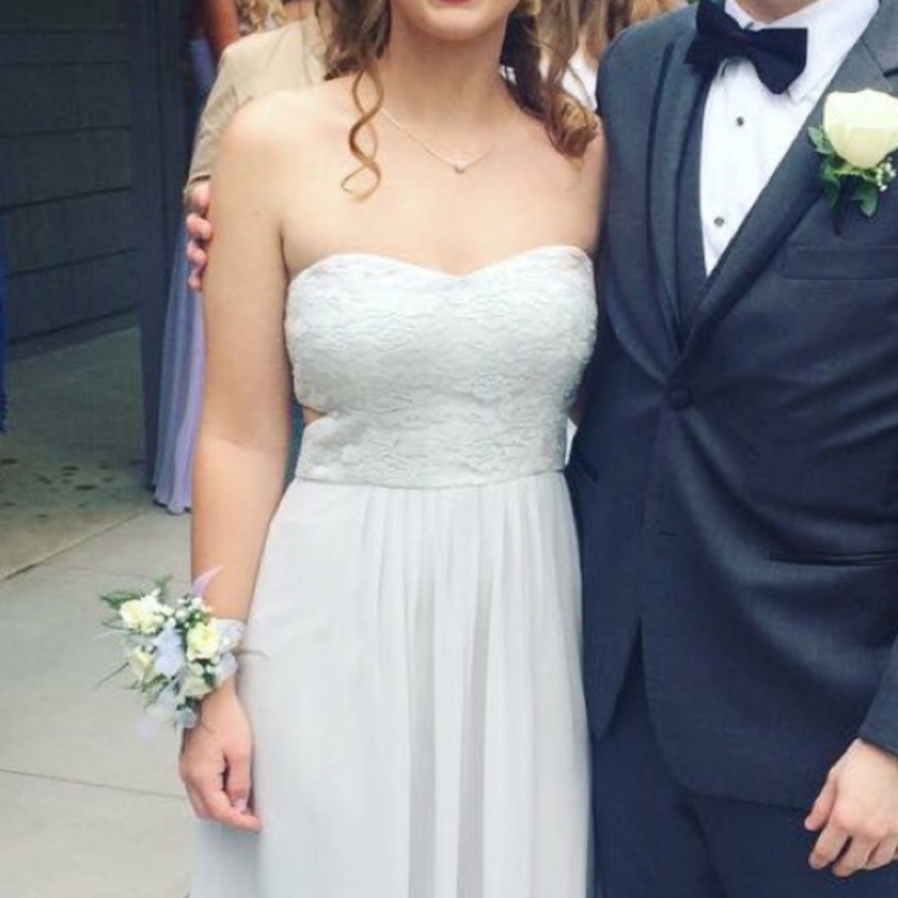 Beautiful grey/white prom dress, great condition