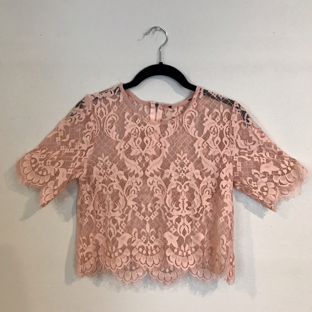 Blush Lace top