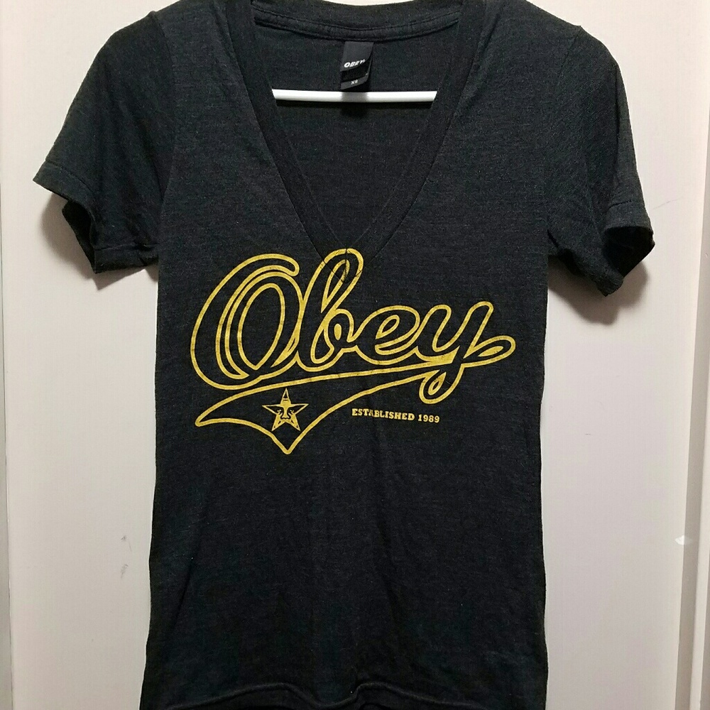 Obey Logo V-neck