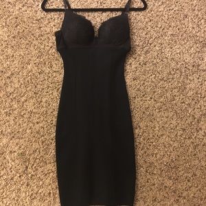 Marciano black bustier bodycon dress