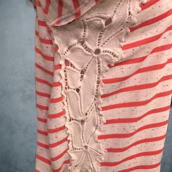 ✨Living Doll Orange&Cream Stripe Hoodie Size:M✨ - Picture 3 of 5