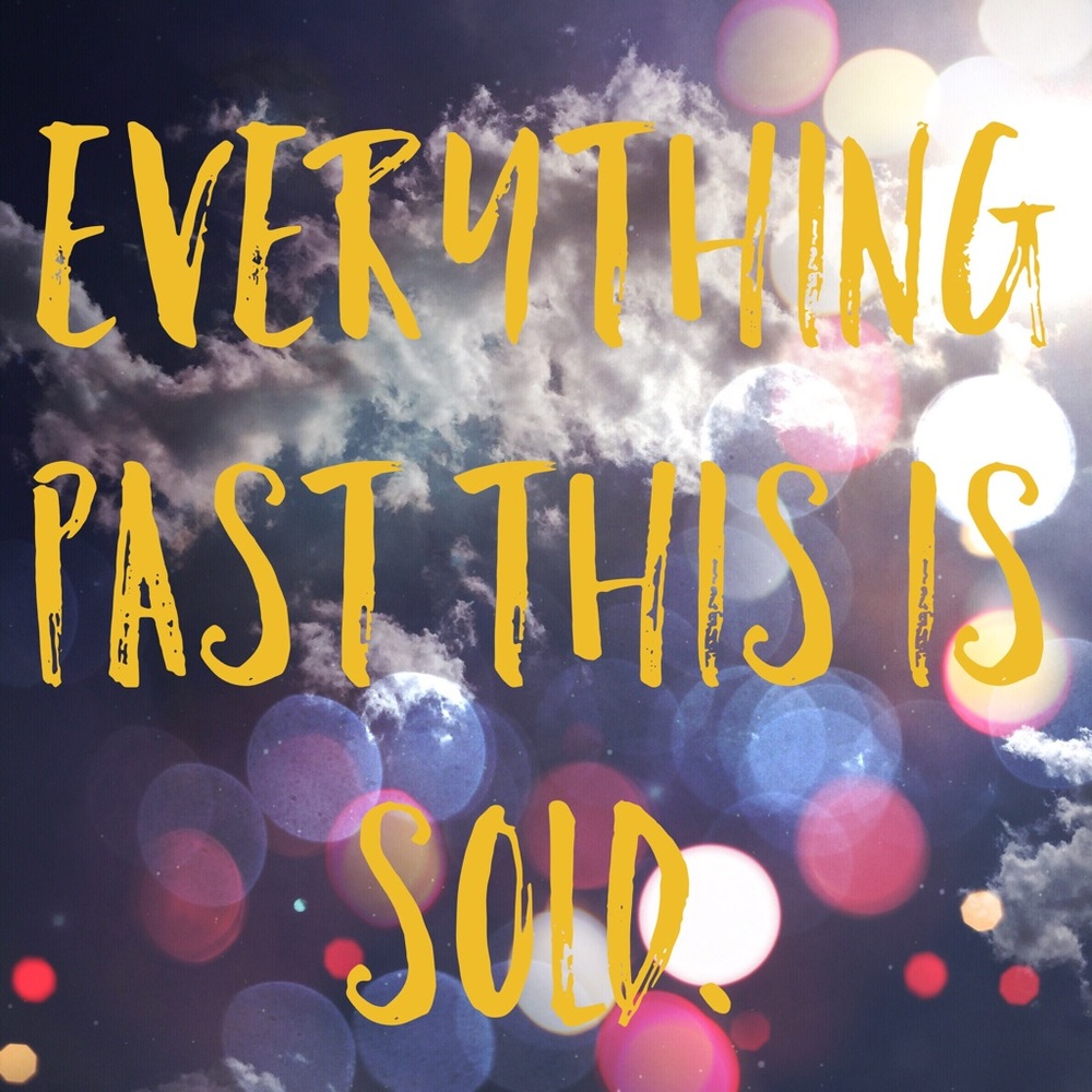⭐️  Everything past this is sold  ⭐️