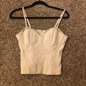 Off white studded bustier too