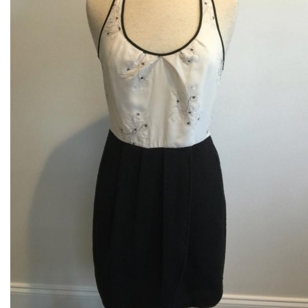 Black & White Beaded Dress