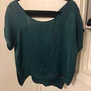Emerald green blouse
