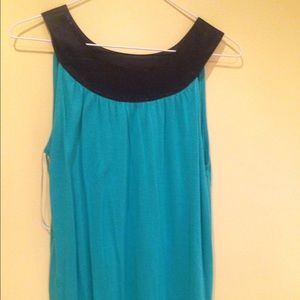 Teal high neck tank size M
