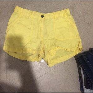 Yellow shorts