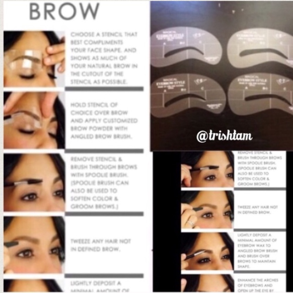 🆕🚨Sale🚨4pcs eyebrow stencils