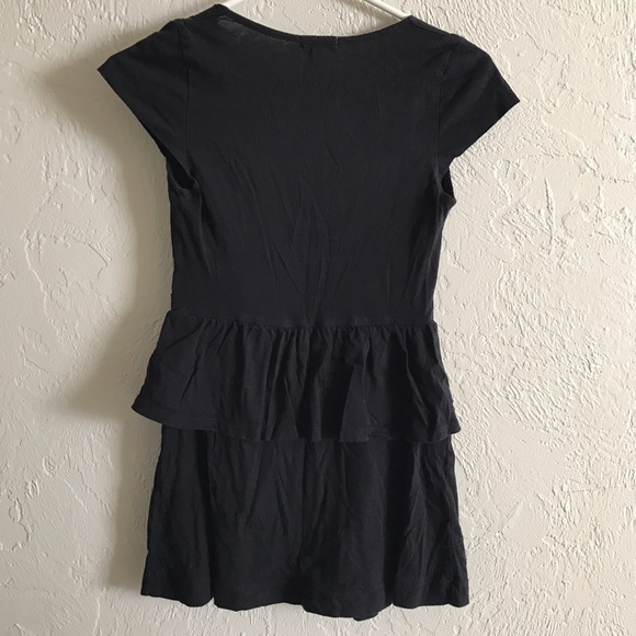 Black Ruffle Top - Picture 2 of 4