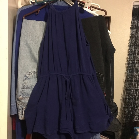 Navy Blue Romper - Picture 1 of 2