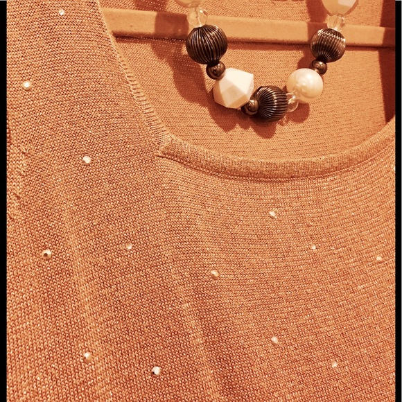 💝Sleeveless Gold Top with Small Silver Studs💝 - Picture 2 of 5
