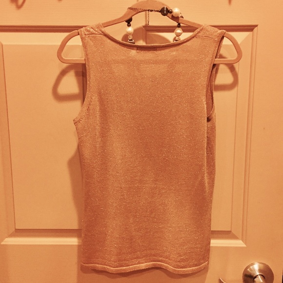 💝Sleeveless Gold Top with Small Silver Studs💝 - Picture 5 of 5