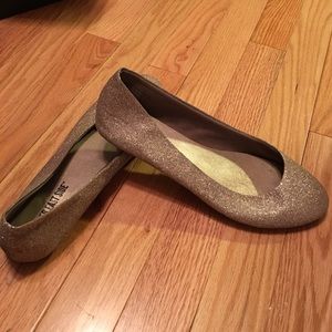 Lower east side brown sparkly flats 7.5