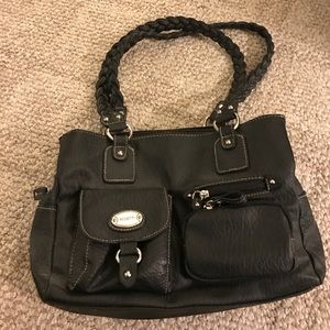 Black leather Rosetti purse