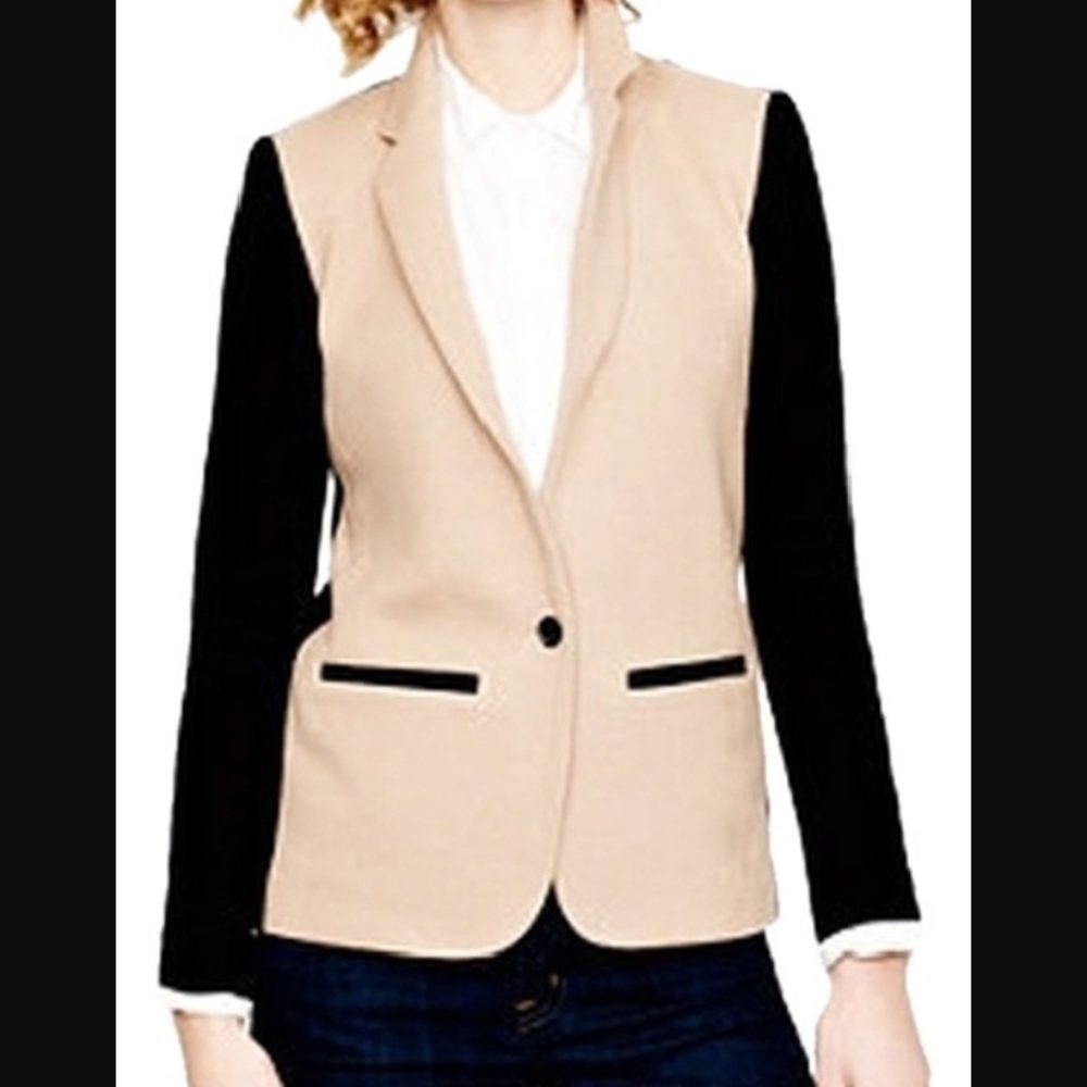 J. Crew Black and Camel blazer