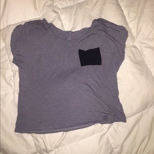 Grey loose short sleeve