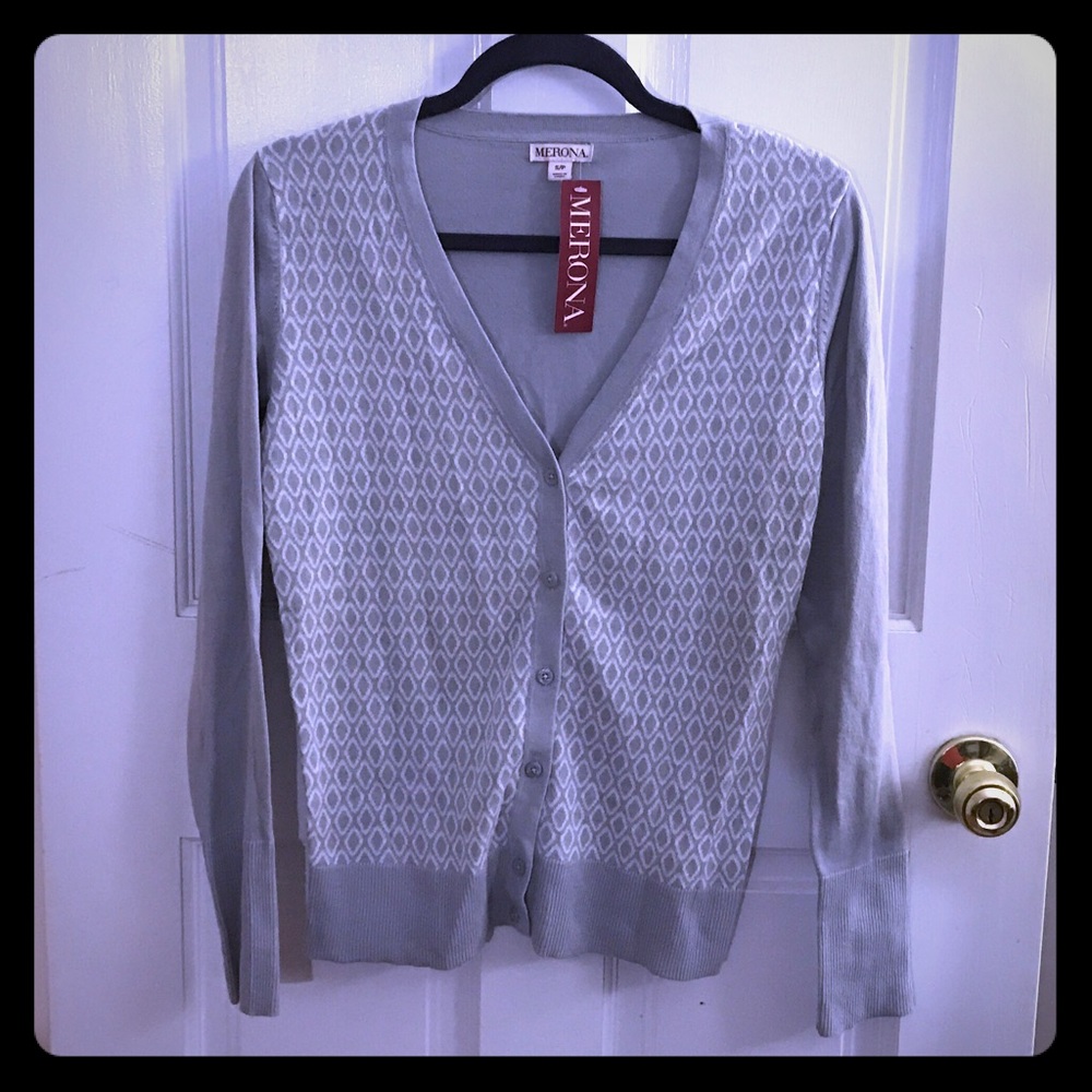 ⭐️NWT⭐️ Blue/Grey Cardigan