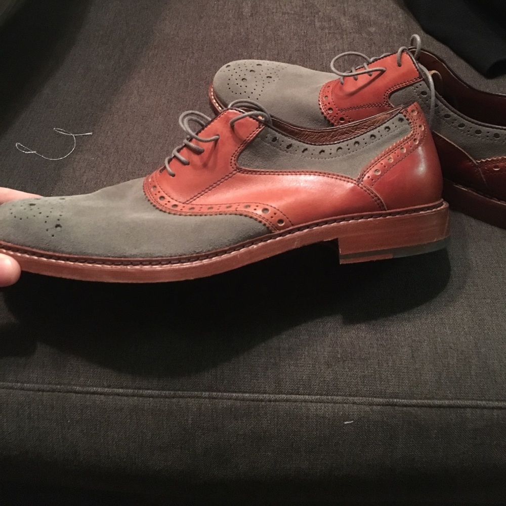Johnston & Murphy suede and leather shoes - Picture 2 of 3