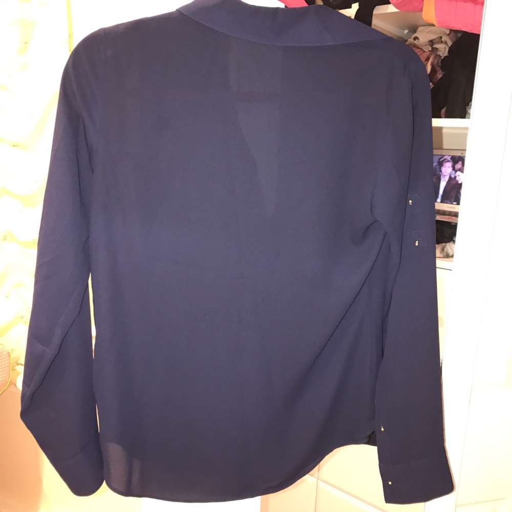 Express navy button down - Picture 2 of 3