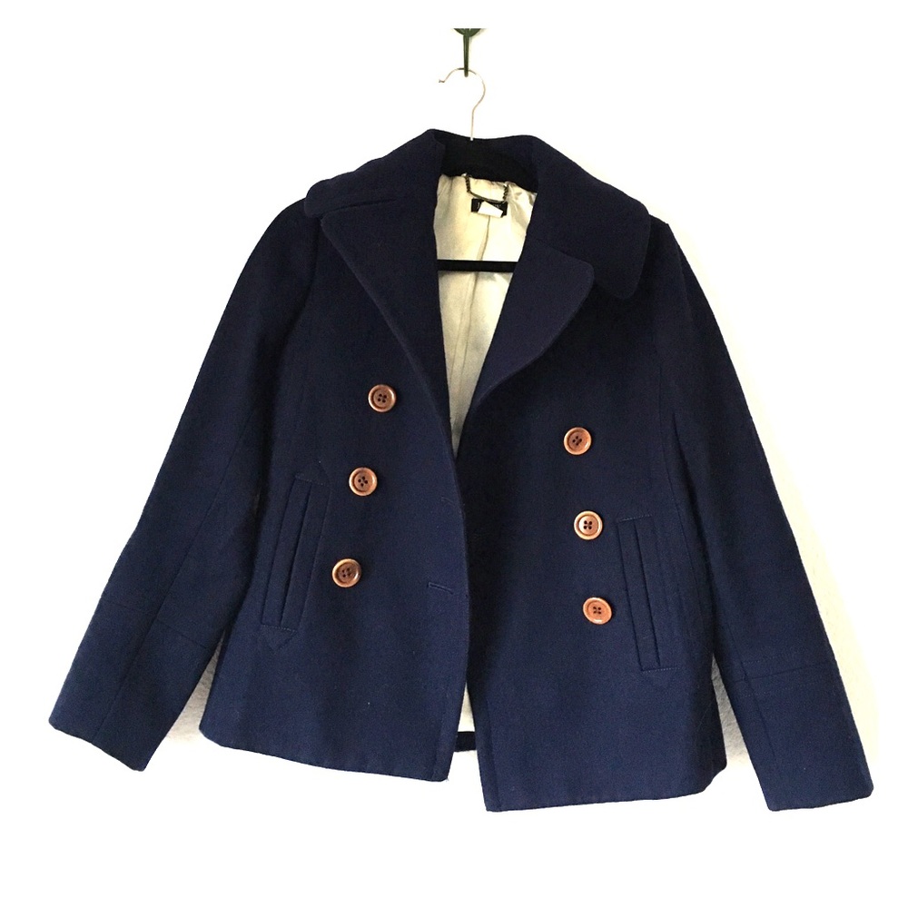 J Crew Navy Peacoat