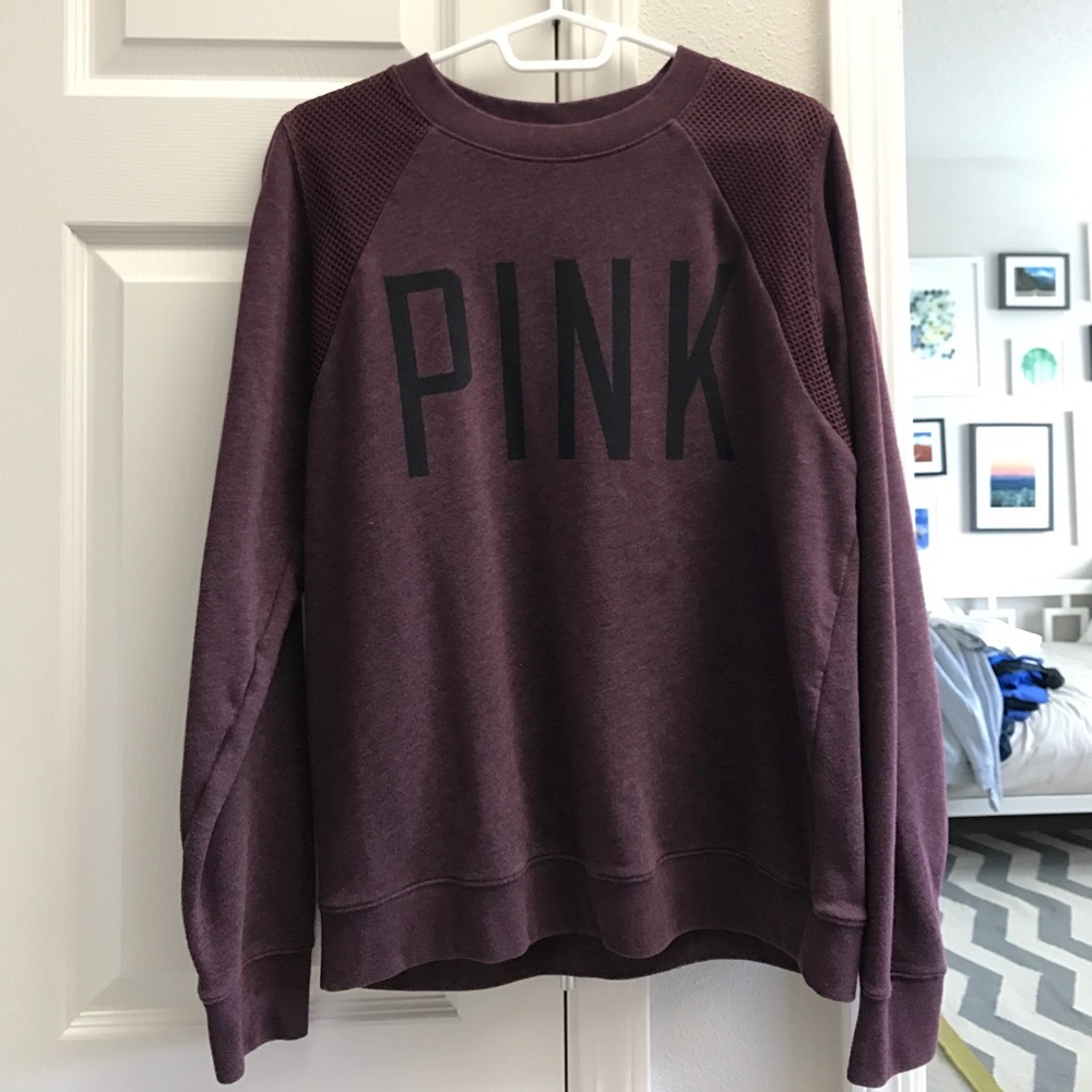 Pink Maroon sweat shirt